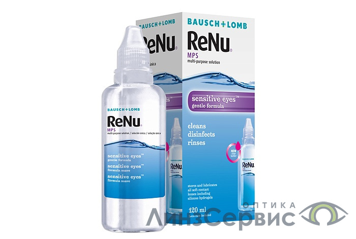 картинка  Раствор Renu MPS 120 ml от оптики ЛинзСервис